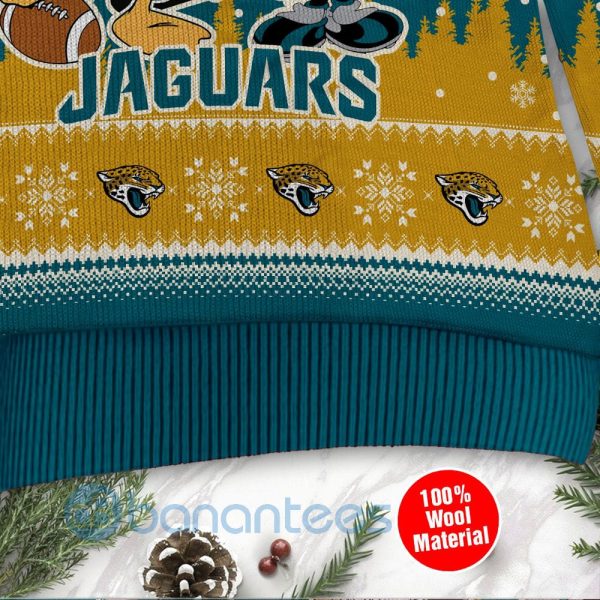 Jacksonville Jaguars Disney Donald Duck Mickey Mouse Goofy Custom Name Christmas 3D Sweater Product Photo