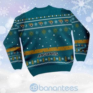 Jacksonville Jaguars Funny Charlie Brown Peanuts Snoopy Ugly Christmas 3D Sweater Product Photo