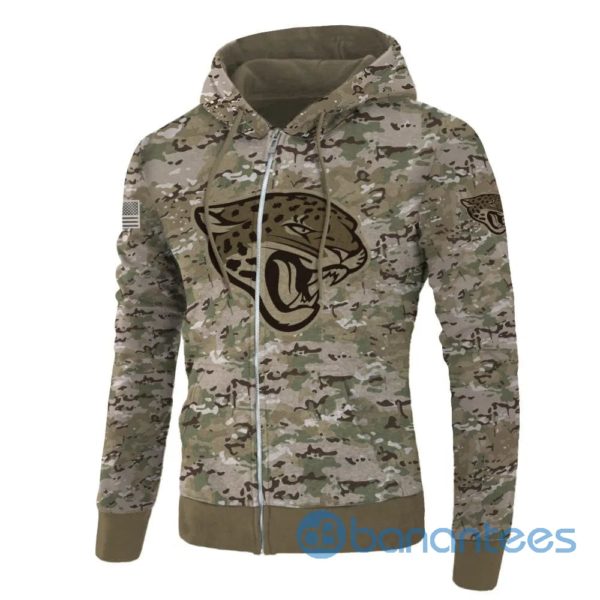 Jacksonville Jaguars Hoodie Camo Printed 3D Pullover All Over Printed 3D Hoodie Zip Hoodie Product Photo