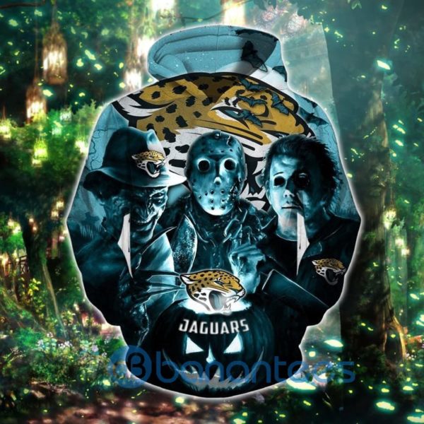 Jacksonville Jaguars Hoodies 3D Halloween Horror Night Full Printed Hoodie Product Photo