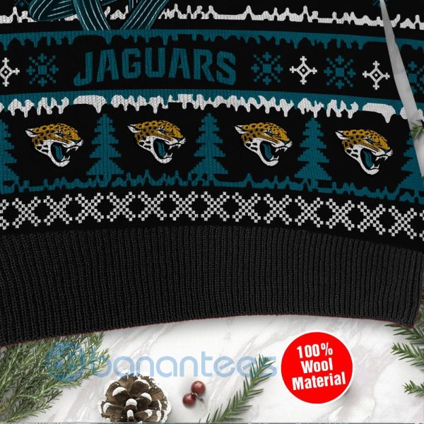 Jacksonville Jaguars Jack Skellington Halloween Ugly Christmas 3D Sweater Product Photo