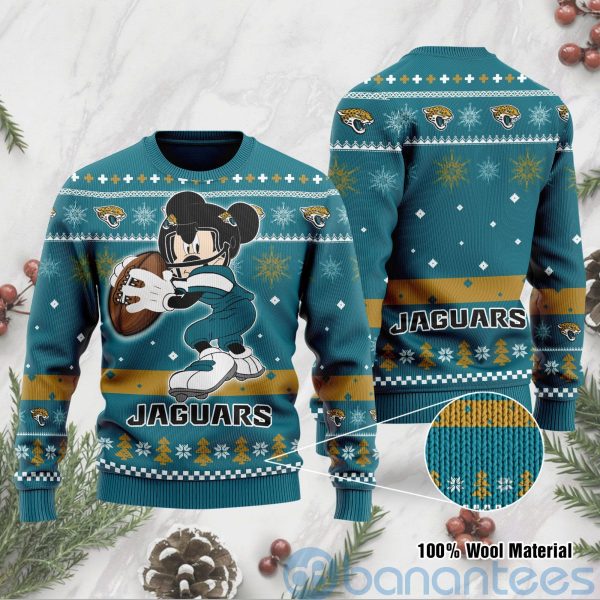 Jacksonville Jaguars Mickey Mouse Funny Ugly Christmas 3D Sweater Product Photo