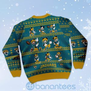 Jacksonville Jaguars Mickey Mouse Ugly Christmas 3D Sweater Product Photo