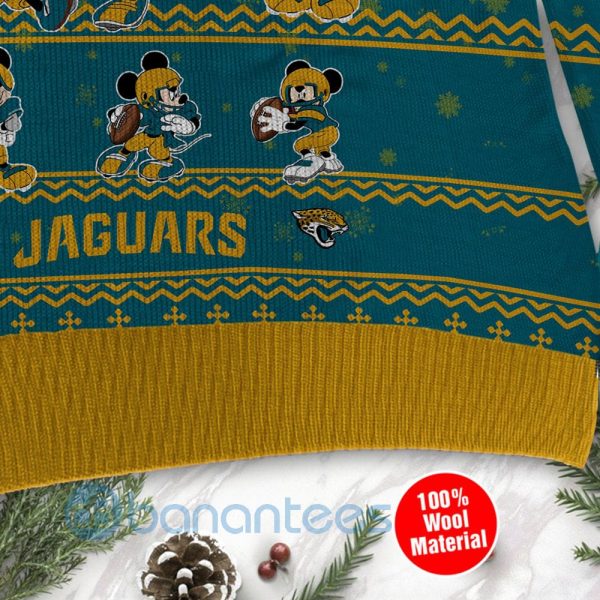 Jacksonville Jaguars Mickey Mouse Ugly Christmas 3D Sweater Product Photo