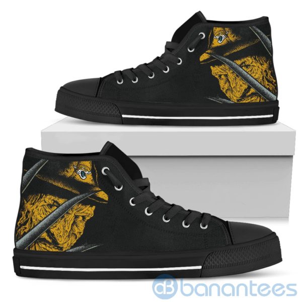 Jacksonville Jaguars Nightmare Freddy High Top Shoes Product Photo