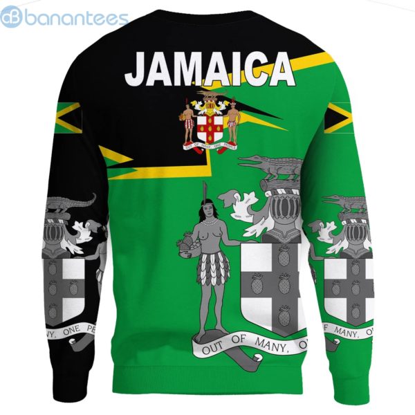Jamaica Coat Of Arms Black And Green All Over Printed 3D Sweatshirt Product Photo