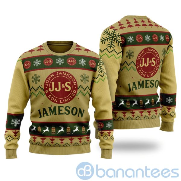 Jameson Irish Whiskey Ugly Christmas All Over Printed 3D Hoodie Sweatshirt Product Photo