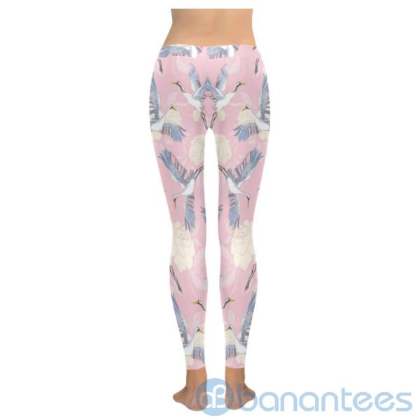 Japanese Red crowned Crane Leggings For Women Product Photo