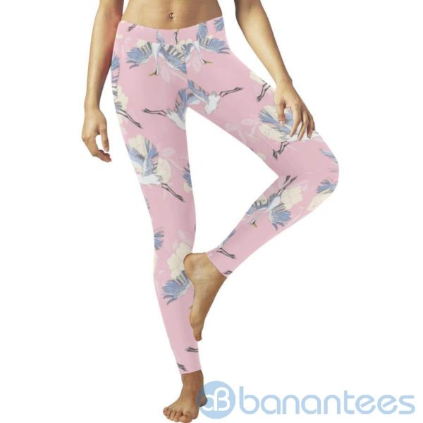 Japanese Red crowned Crane Leggings For Women Product Photo