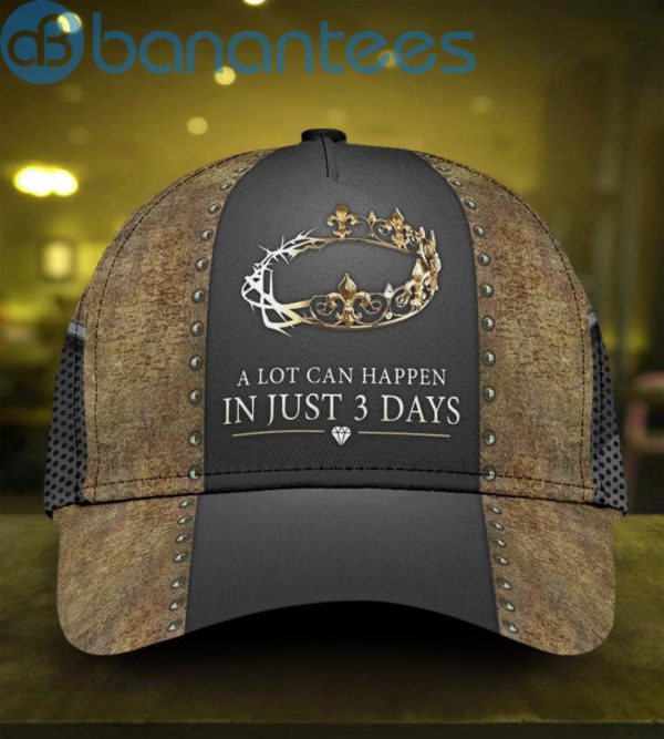 Jesus A Lot Can Happen In Days All Over Printed 3D Cap Product Photo