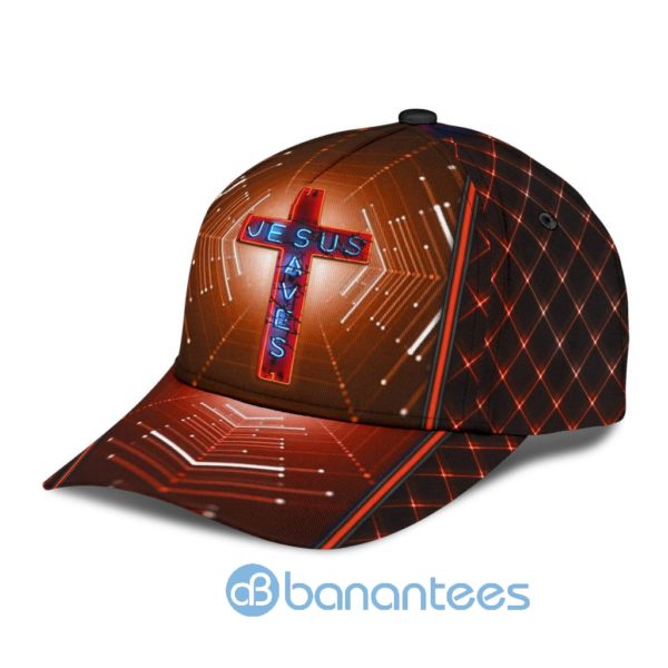 Jesus Blue Cross All Over Printed 3D Cap Product Photo