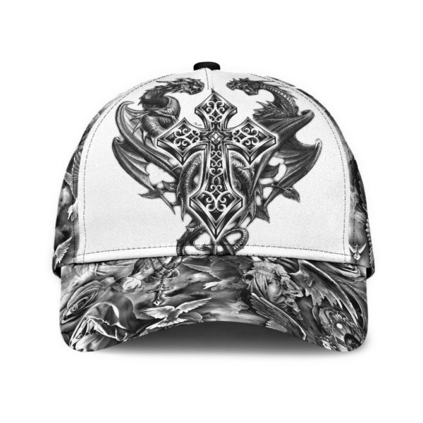 Jesus Christ Cross Andragons Printed Cap For Men And Women Product Photo