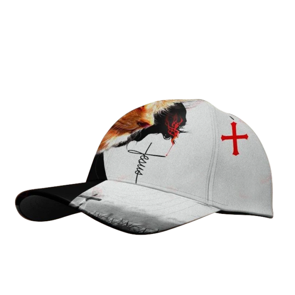 Jesus Christ God Faith Lion And Jesus All Over Printed 3D Cap Product Photo