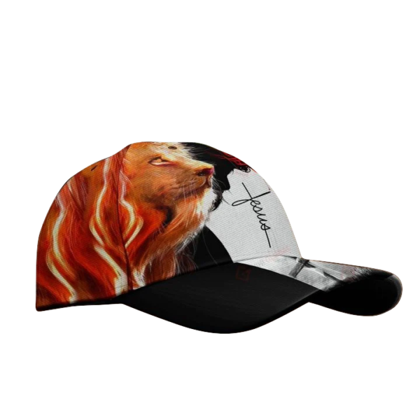Jesus Christ God Faith Lion And Jesus All Over Printed 3D Cap Product Photo