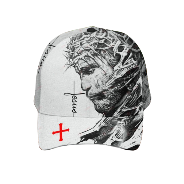 Jesus Christ God Jesus And Cross All Over Printed 3D Cap Product Photo