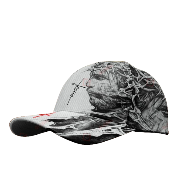 Jesus Christ God Jesus And Cross All Over Printed 3D Cap Product Photo