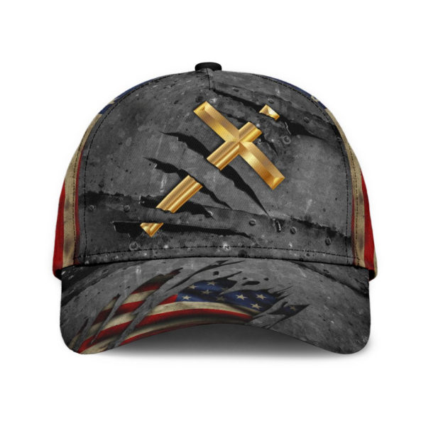 Jesus Crack Us Flag All Over Printed 3D Cap Product Photo