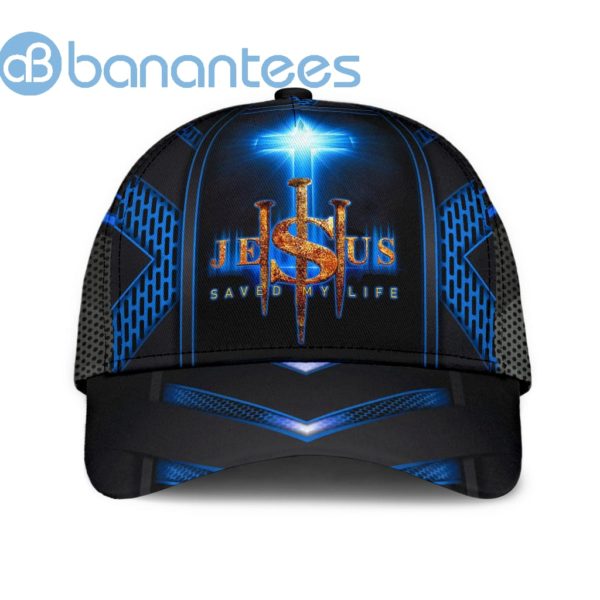 Jesus Cross Blue Saved My Life All Over Printed 3D Cap Product Photo