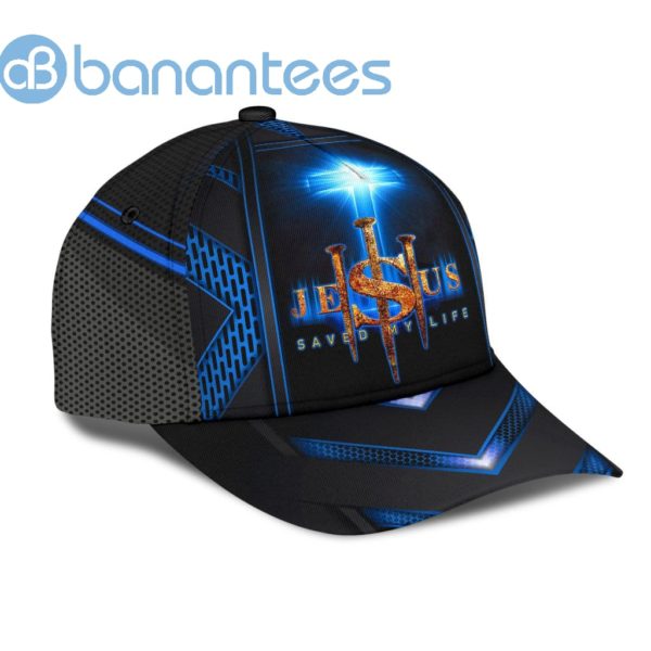 Jesus Cross Blue Saved My Life All Over Printed 3D Cap Product Photo