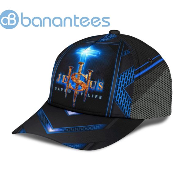 Jesus Cross Blue Saved My Life All Over Printed 3D Cap Product Photo