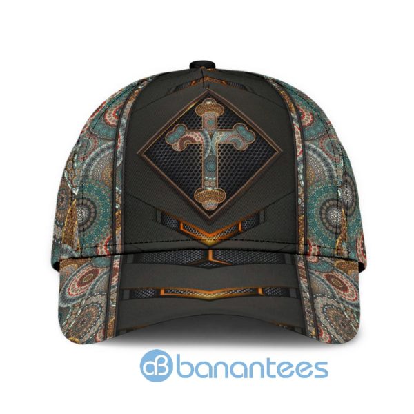 Jesus Cross Mandala All Over Printed 3D Cap Product Photo