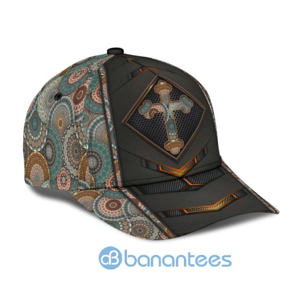 Jesus Cross Mandala All Over Printed 3D Cap Product Photo