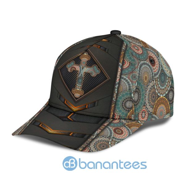 Jesus Cross Mandala All Over Printed 3D Cap Product Photo