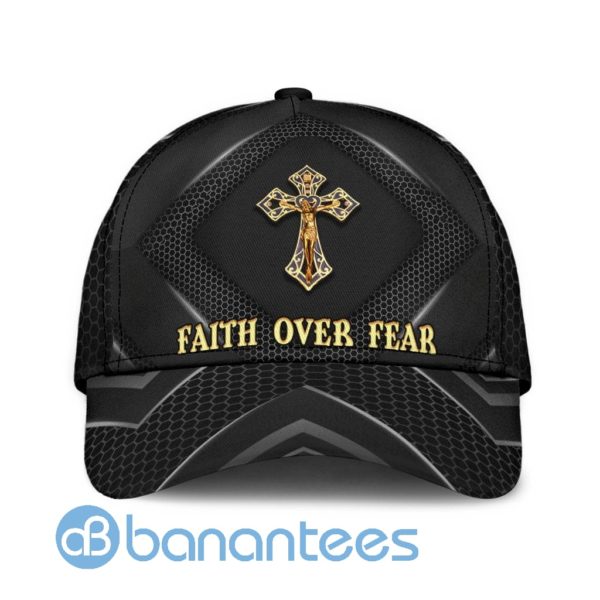 Jesus Faith Over Fear All Over Printed 3D Cap Product Photo
