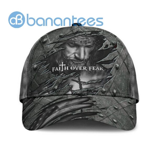 Jesus Faith Over Fear All Over Printed 3D Cap Product Photo