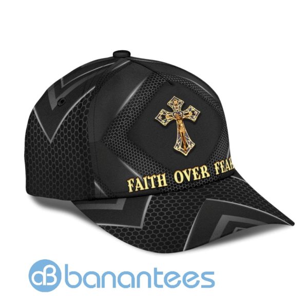 Jesus Faith Over Fear All Over Printed 3D Cap Product Photo