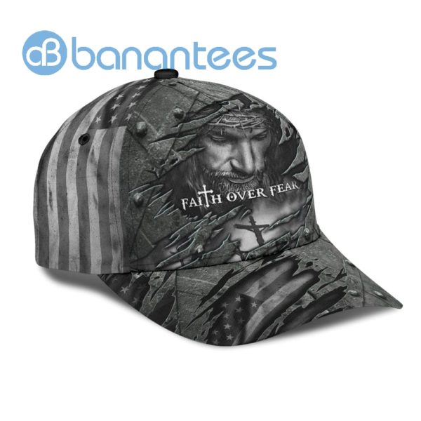 Jesus Faith Over Fear All Over Printed 3D Cap Product Photo