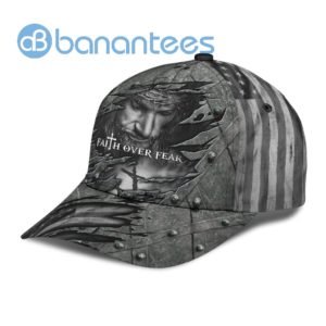 Jesus Faith Over Fear All Over Printed 3D Cap Product Photo