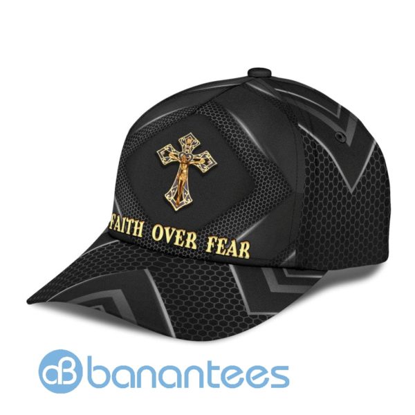 Jesus Faith Over Fear All Over Printed 3D Cap Product Photo