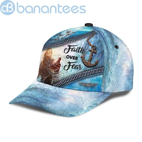 Jesus Faith Over Fear All Over Printed 3D Cap Product Photo