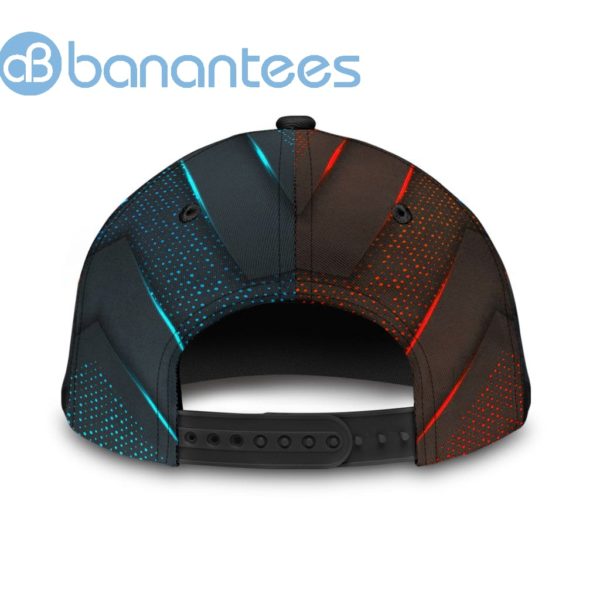 Jesus Fire Cross Blue Red Carbon All Over Printed 3D Cap Product Photo