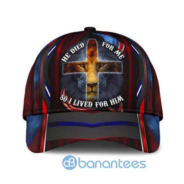 Jesus He Died For Me All Over Printed 3D Cap Product Photo