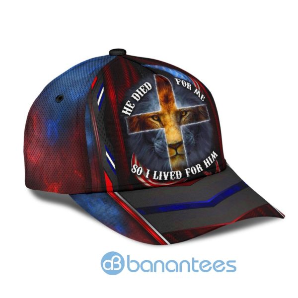 Jesus He Died For Me All Over Printed 3D Cap Product Photo