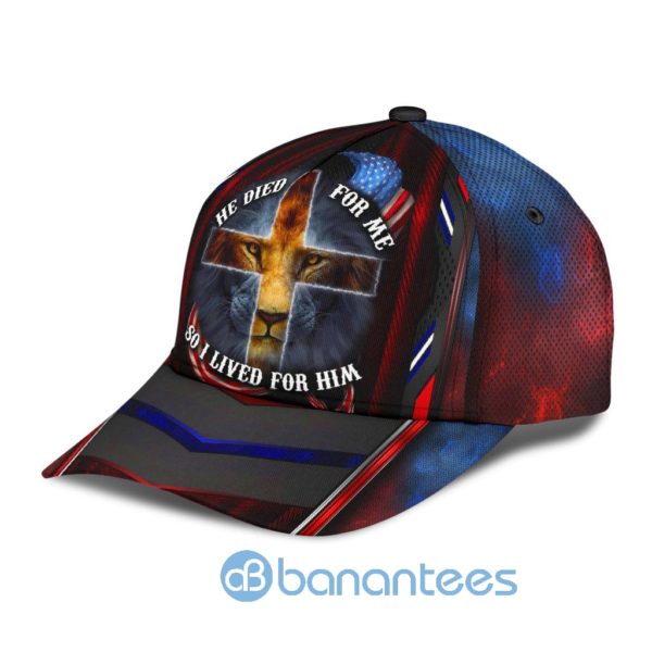 Jesus He Died For Me All Over Printed 3D Cap Product Photo
