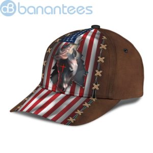 Jesus Horse American Flag All Over Printed 3D Cap Product Photo