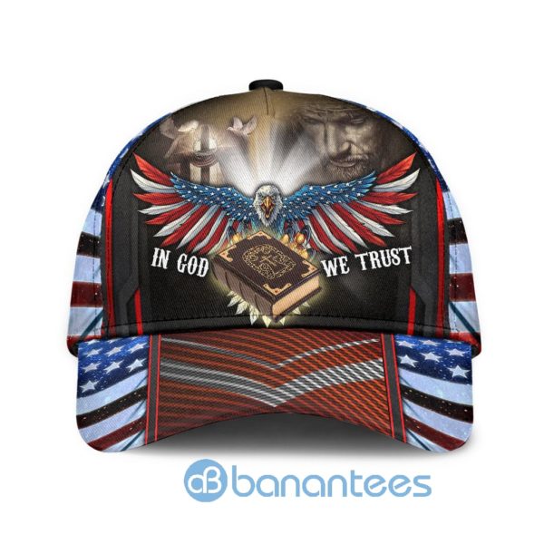 Jesus In God We Trust All Over Printed 3D Cap Product Photo