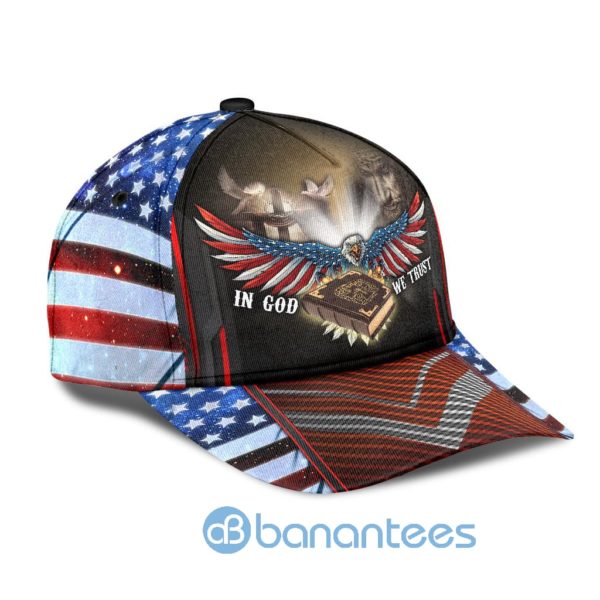 Jesus In God We Trust All Over Printed 3D Cap Product Photo
