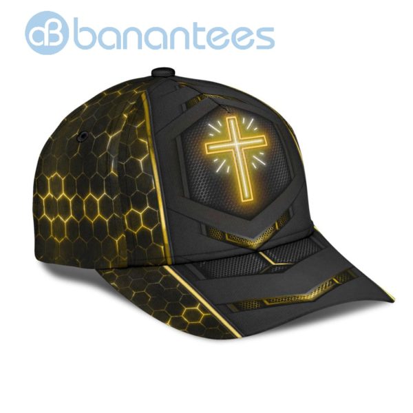 Jesus Neon Sign All Over Printed 3D Cap Product Photo