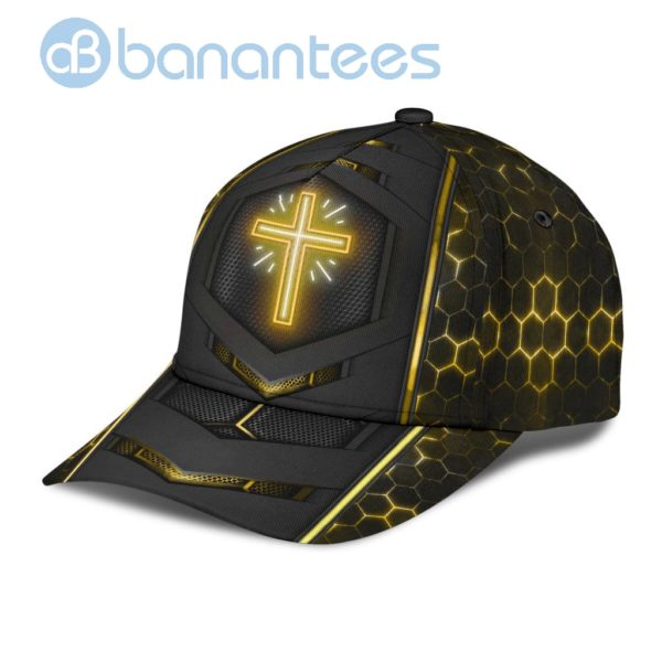 Jesus Neon Sign All Over Printed 3D Cap Product Photo