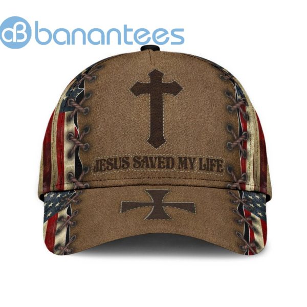Jesus Save My Life Us Flag All Over Printed 3D Cap Product Photo