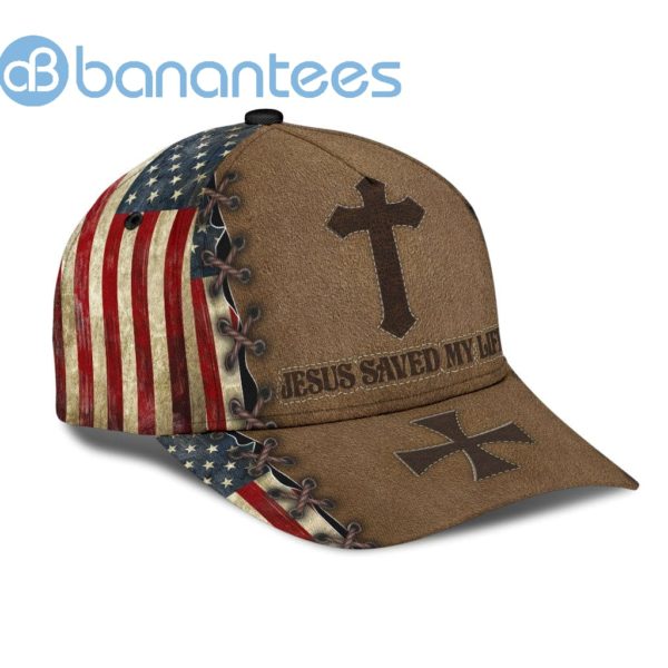 Jesus Save My Life Us Flag All Over Printed 3D Cap Product Photo