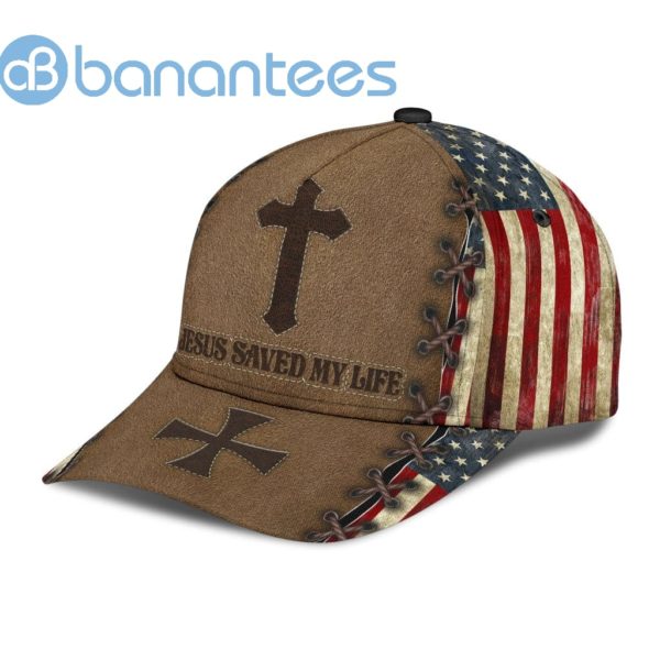 Jesus Save My Life Us Flag All Over Printed 3D Cap Product Photo