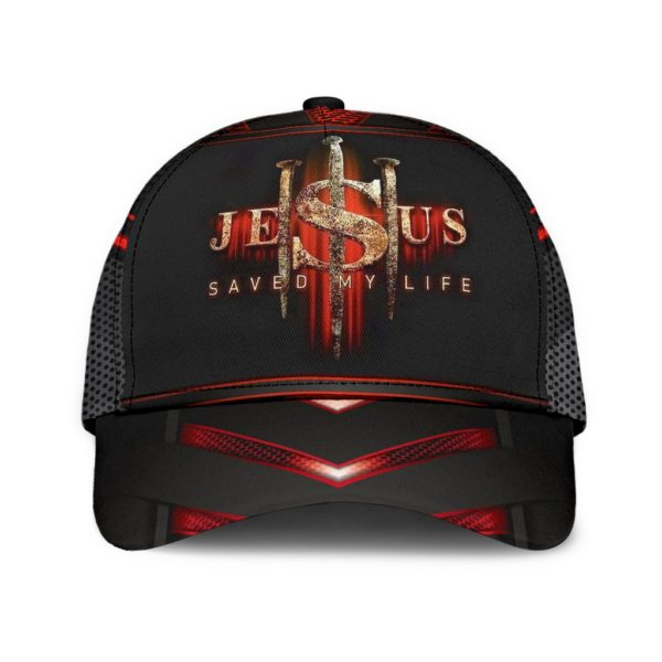 Jesus Saved My Life All Over Printed 3D Cap Product Photo
