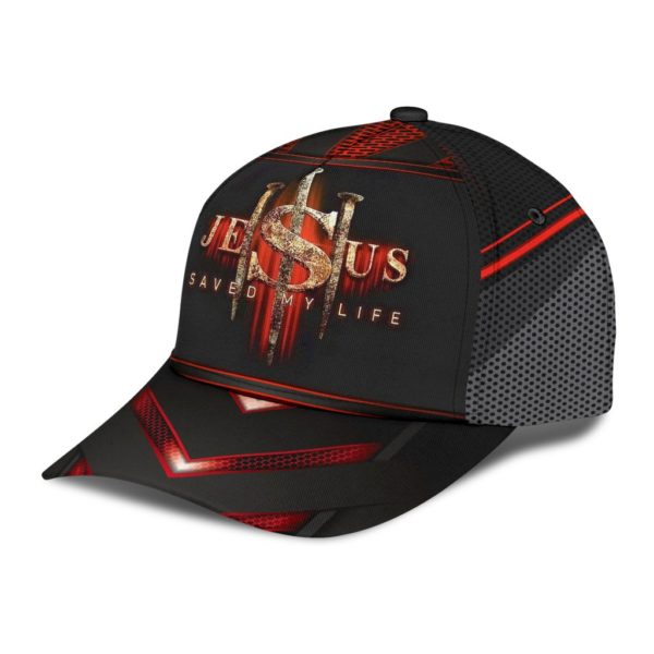 Jesus Saved My Life All Over Printed 3D Cap Product Photo
