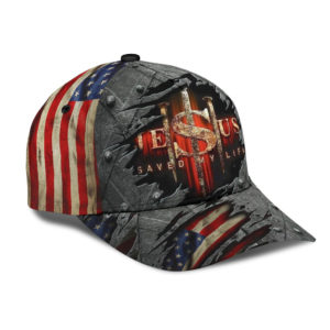 Jesus Saved My Life Crack Us Flag All Over Printed 3D Cap Product Photo