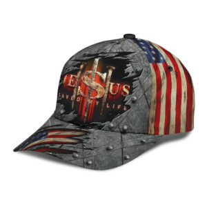 Jesus Saved My Life Crack Us Flag All Over Printed 3D Cap Product Photo
